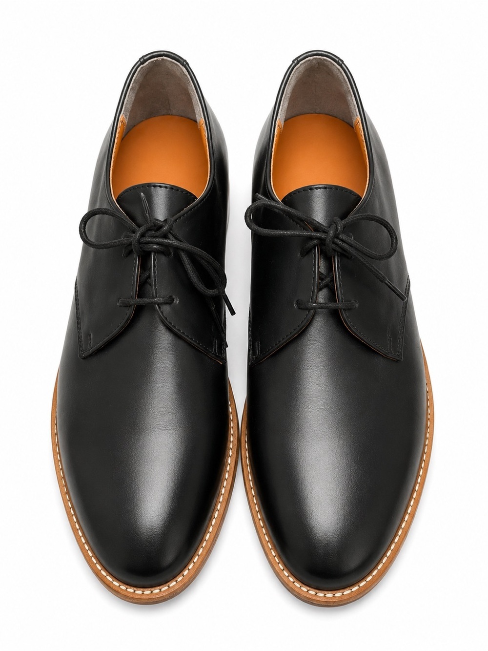 Everlane Black Leather Derby Oxford Lace-Up Shoes. Size: US 6